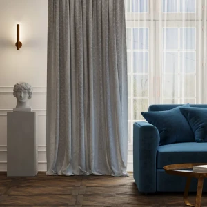 Штора на ленте Inspire Mongo 140x260 см цвет серый 83562125 STLM-2196871