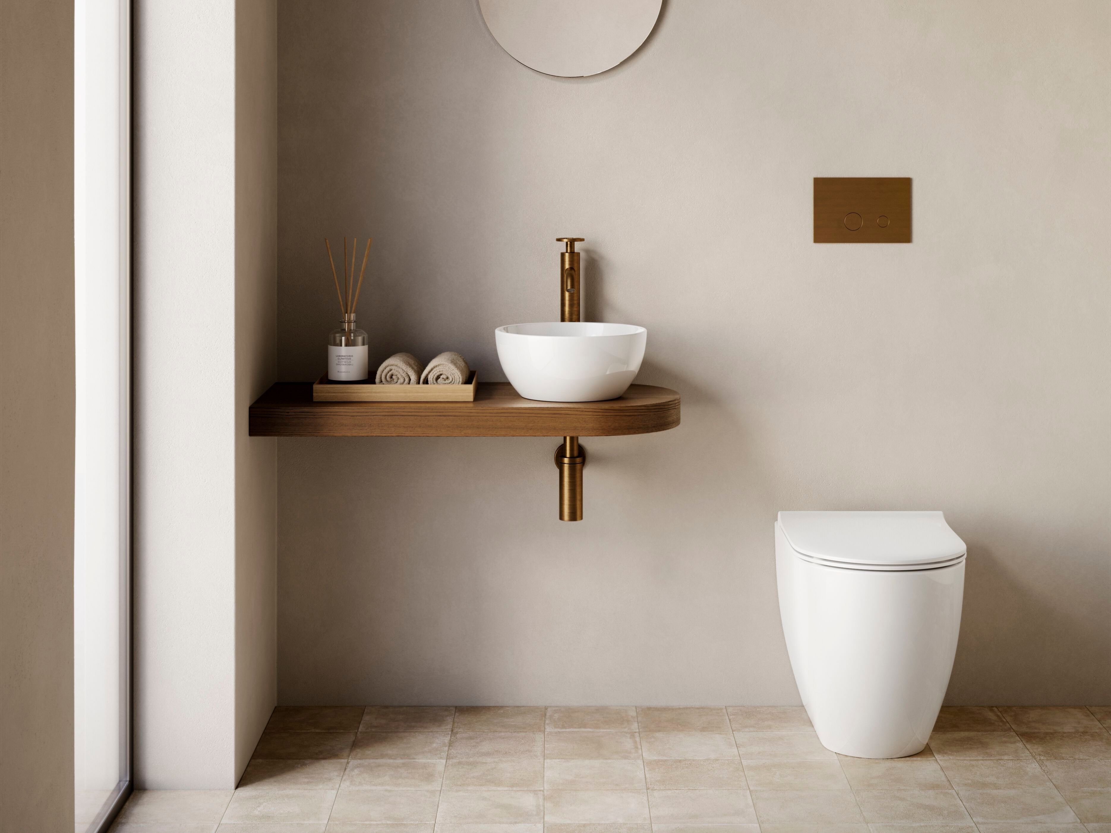 Круглый умывальник с одной столешницей CERAMICA CATALANO сфера ARCH-00115026 - Вид №1