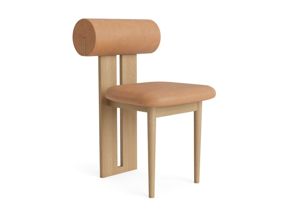 Кожаное и Дубовое кресло NORR11 Hippo ARCH-00057480