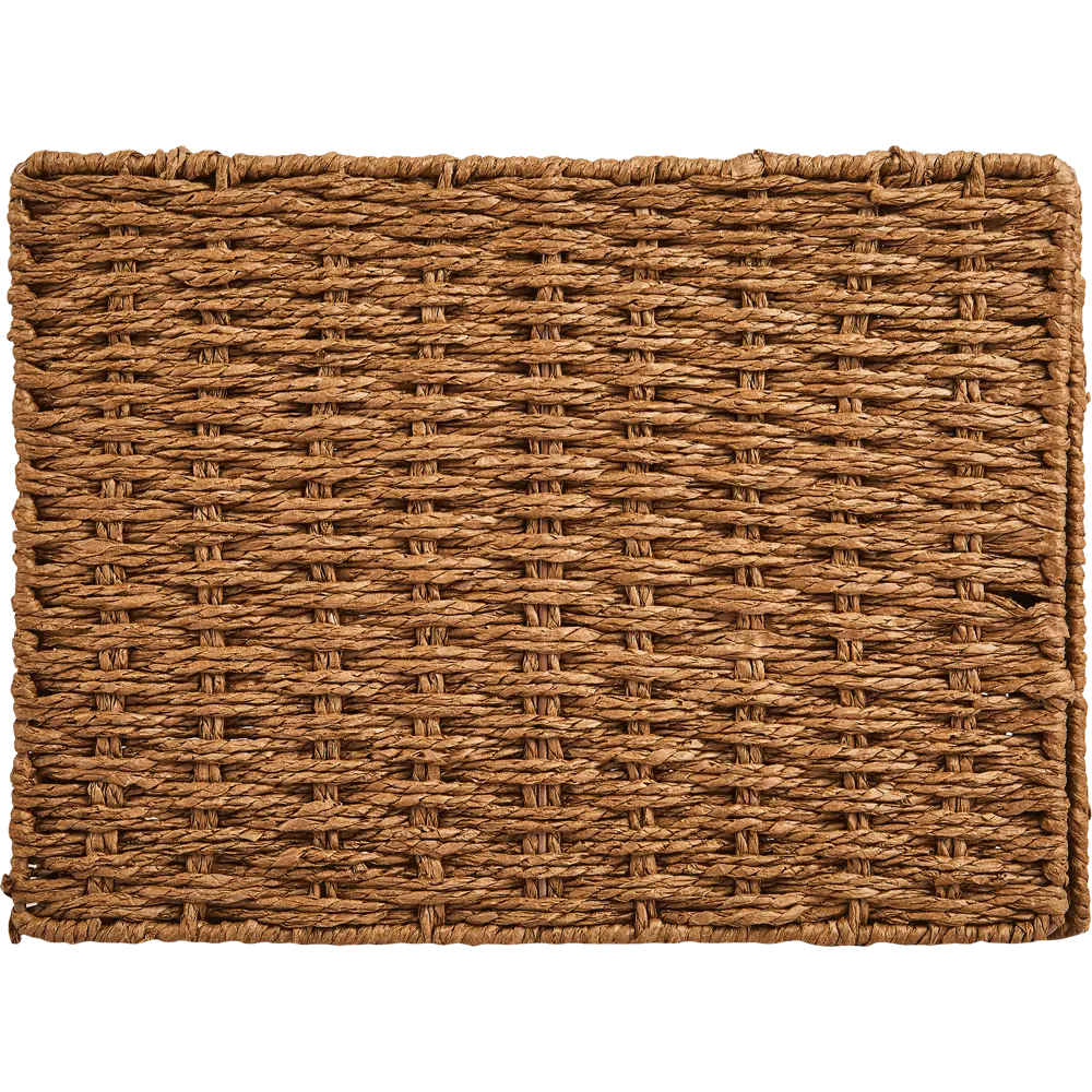 Корзина с крышкой для хранения 31x15x23 см бумага цвет коричневый 89344342 STLM-2107445 SPACEO Kub - Вид №1