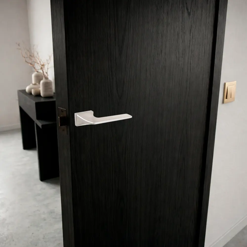 Дверная ручка на розетке Armex H-110174-A без запирания цвет никель STLM-2134118 - Вид №7