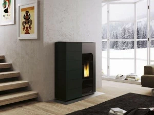 PALAZZETTI Пеллетная печь из стали и стекла класса а ++ Ginger