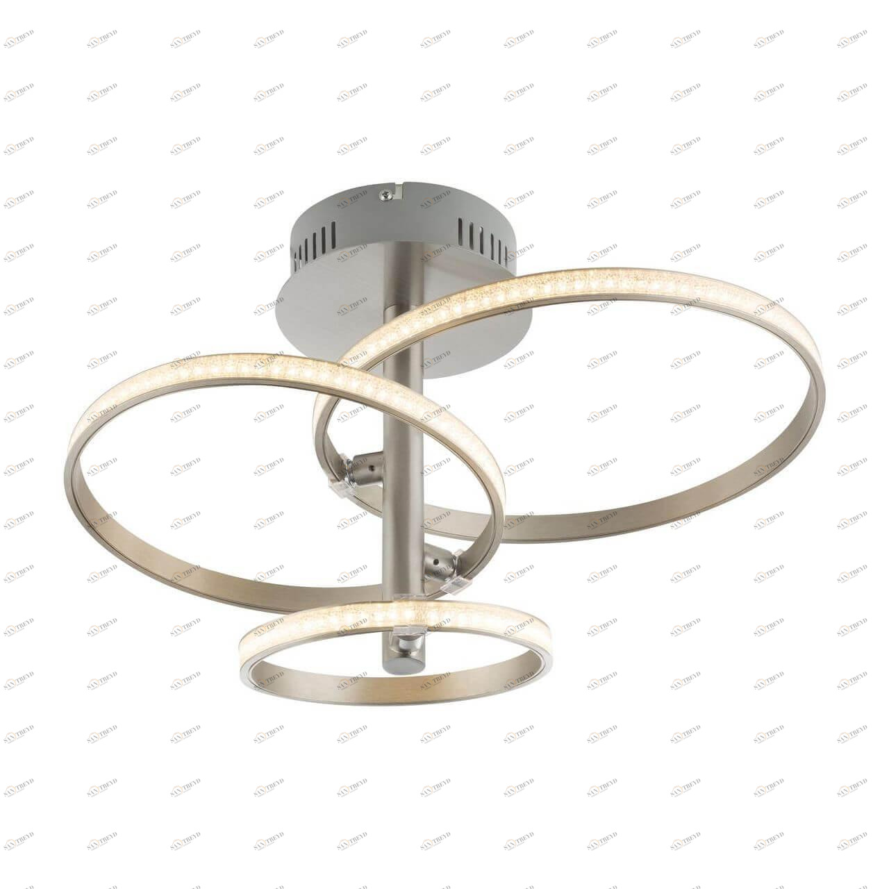 Потолочный светильник светодиодный никель Wave 67822-24N GLOBO WAVE 00-3890578 Никель Ceramica Globo