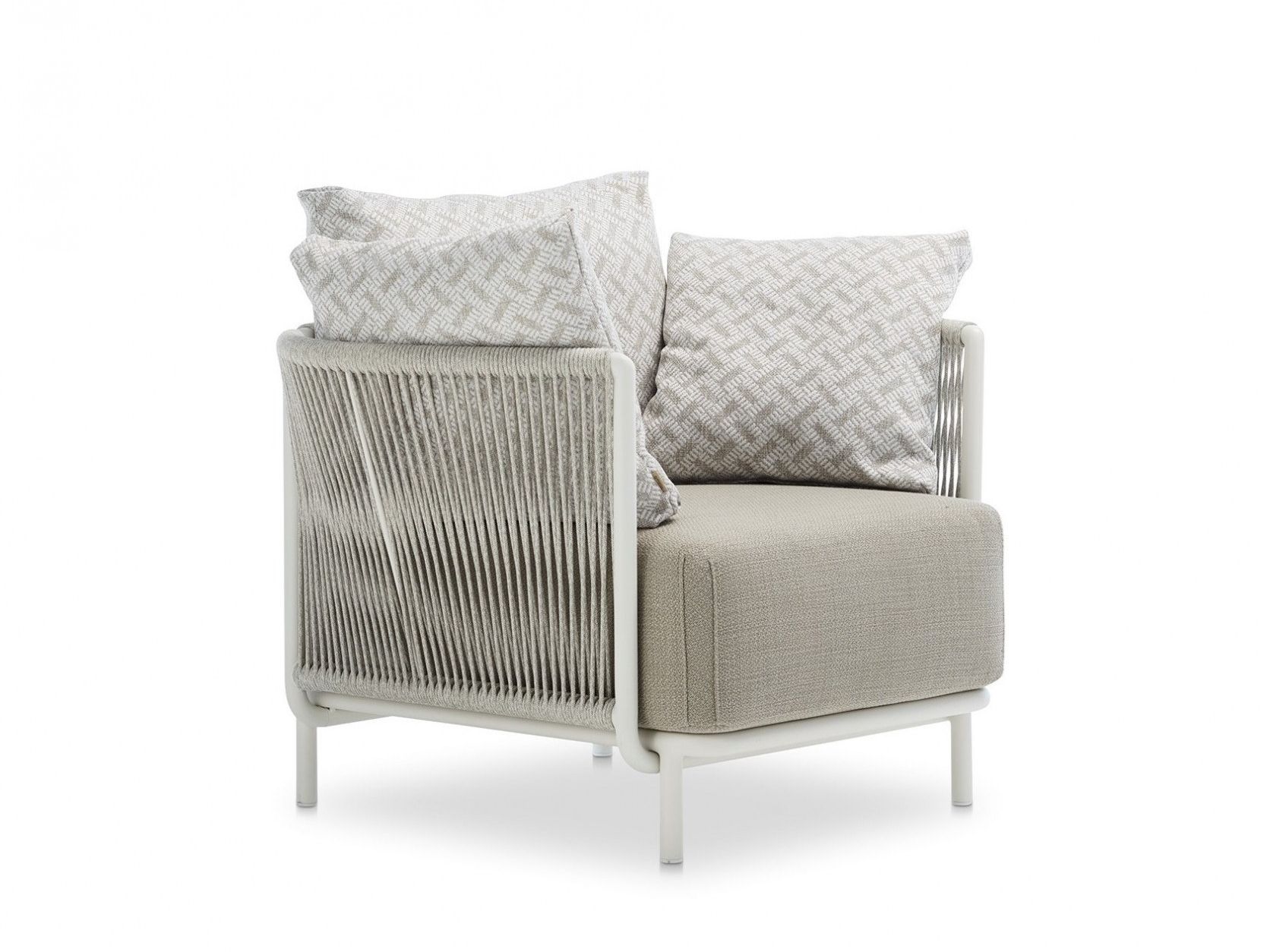 Плетеное кресло с полиэфирной веревкой Roberti Queen ARCH-00060886