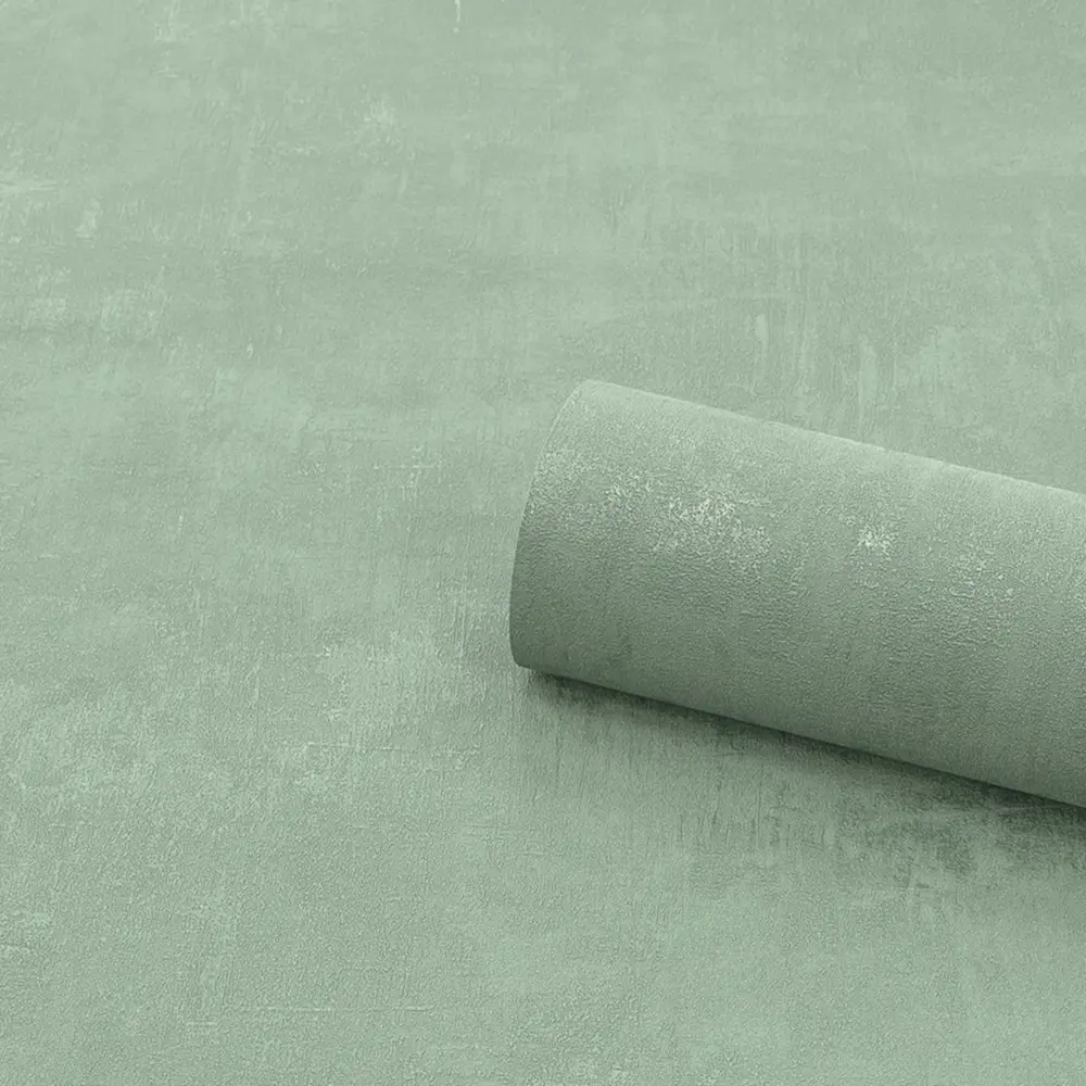 Обои флизелиновые KREAFORTA Plaster зеленые 1.06 м 60358-17 89442106 STLM-2078705 - Вид №4