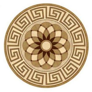 Художественный паркет Da Vinci Розетка 26-105 Дуб Селект (Гладкая) х1000диаметр мм.