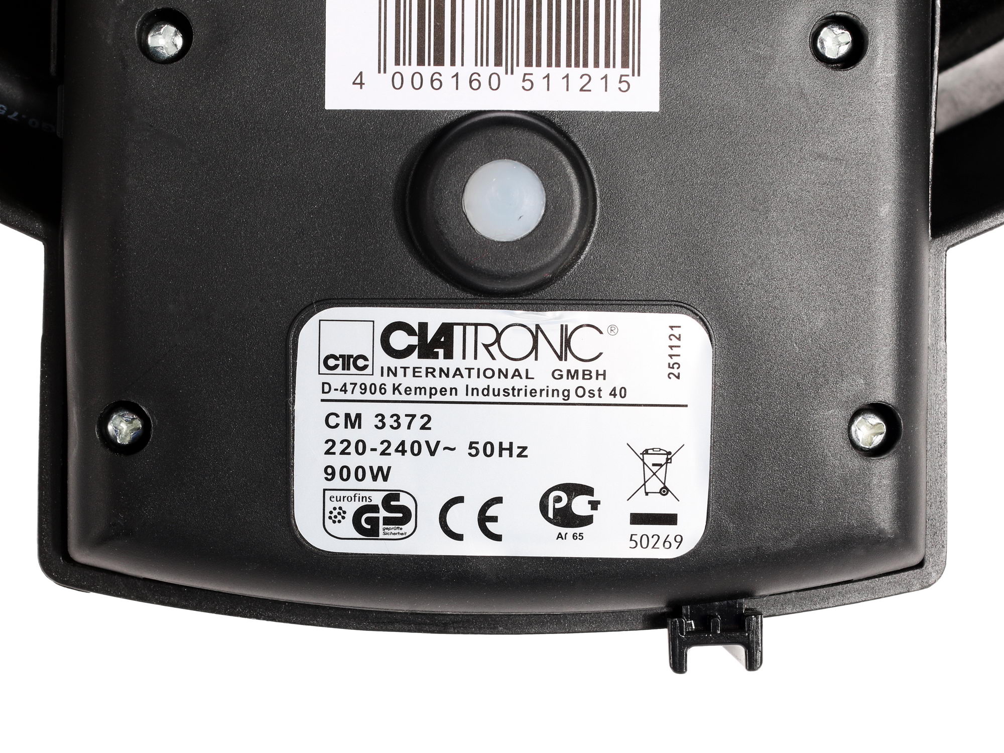 0148526 Блинница настольная Clatronic CM 3372 черный STDN-0110451 - Вид №5