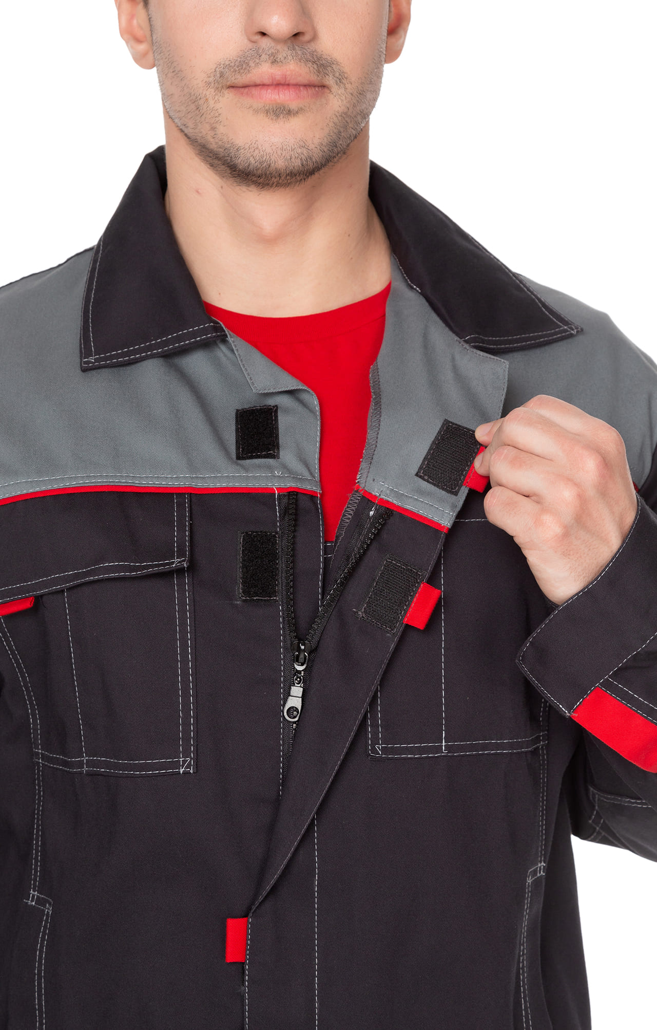 69260 Костюм "Профи" темно-серый  Летняя спецодежда  размер 44-46/170-176  - Вид №21