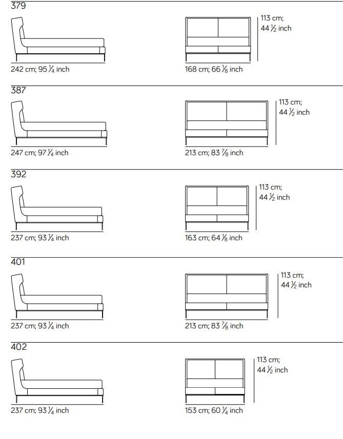 Двуспальная кровать с мягким изголовьем Amura Алиса ARCH-00047104 - Вид №3