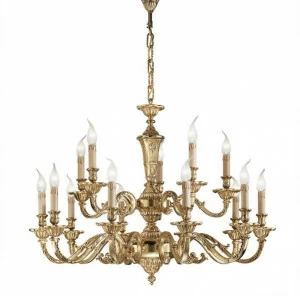Possoni Illuminazione Французская золотая люстра Boris 098/10+5