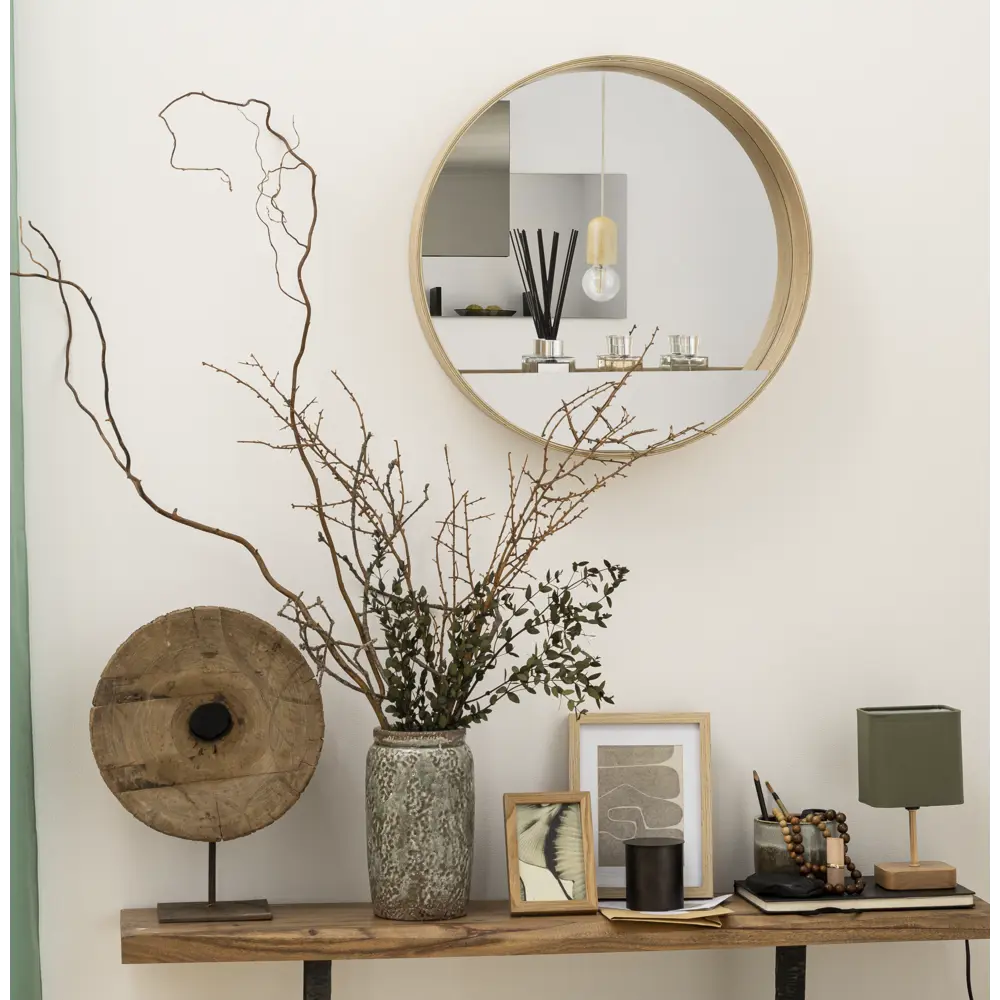 Зеркало INSPIRE Nordik Tableto Oak с дубовой рамкой 56 см 86484813 STLM-1454760 - Вид №7