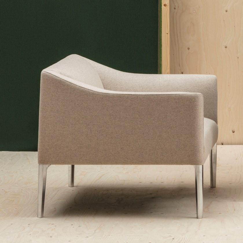 Andreu World Кресло из ткани с подлокотниками Couvé Bu1277 - Вид №6