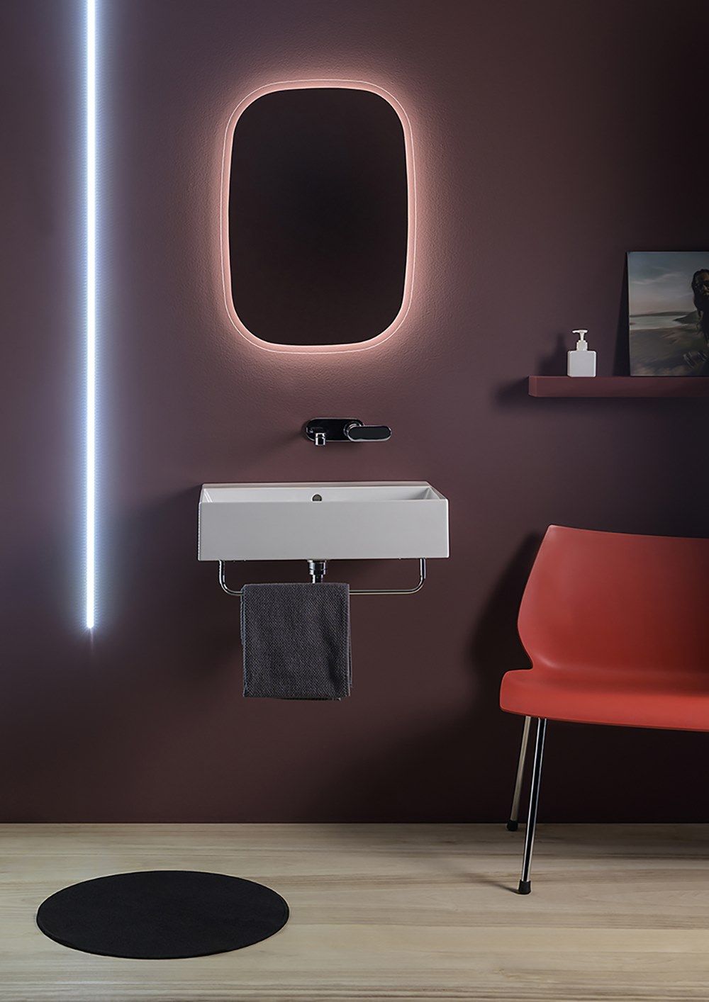 Керамическая прямоугольная подвесная раковина Ceramica Flaminia AppLight ARCH-00149295 - Вид №1