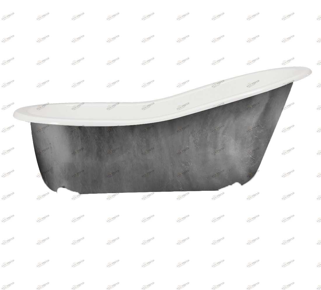 Gentry Home Bexley Cast iron bathtubs with feet Серебряный лист GH102233 