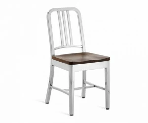 Emeco Стул из алюминия и дерева 1104 navy®