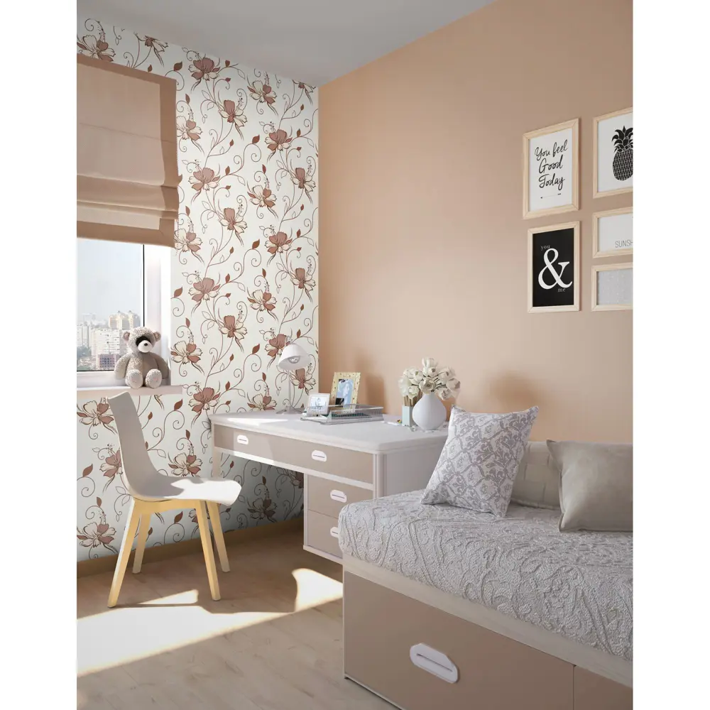Обои флизелиновые Палитра Marigold коричневые 0.53 м N1002-18 81950942 STLM-2036293 - Вид №4