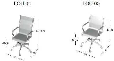 AP Factor Кресло руководителя в сетке с 5 спицами и подлокотниками Louisiana net sun-id-1384220 - Вид №10