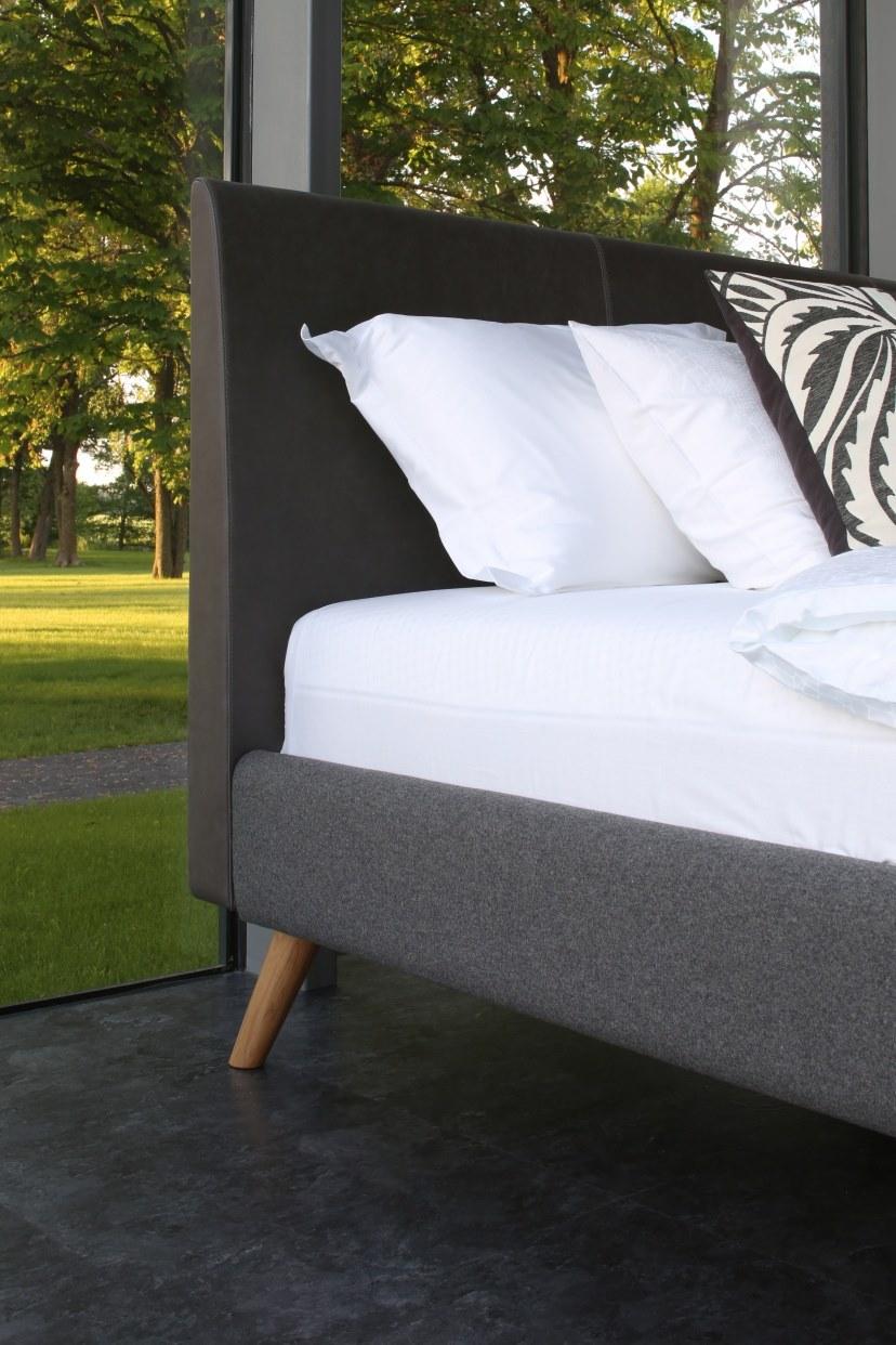 Heavens Двуспальная кровать из ткани с мягким изголовьем Eden sun-id-1410352 - Вид №3