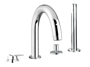 Смеситель для ванны с 4 отверстиями