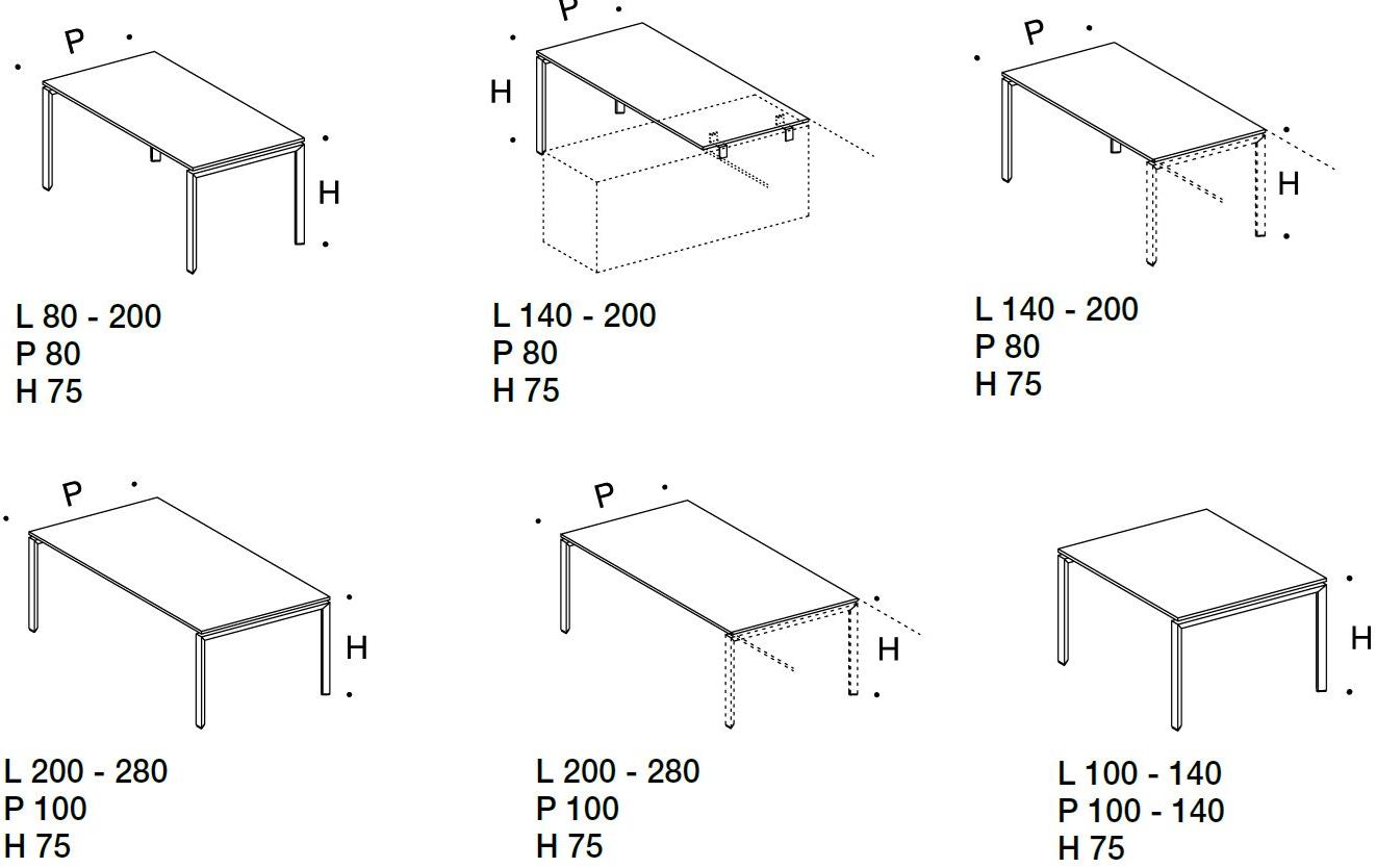 Citterio Прямоугольный стол из меламина Point sun-id-1369628 - Вид №5