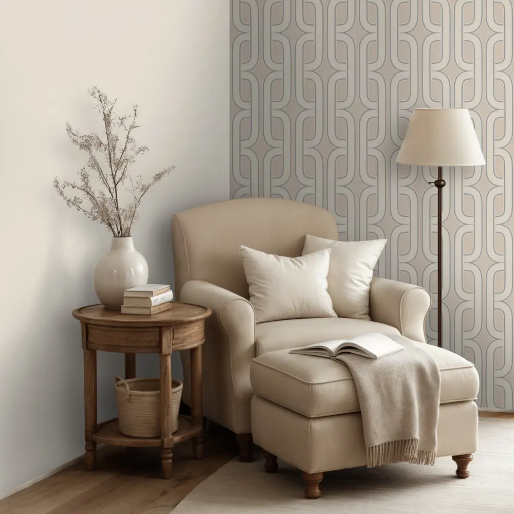 Обои флизелиновые Euro Decor Mansory бежевые 1.06 м ED7298-01 89423719 STLM-2050096 - Вид №5