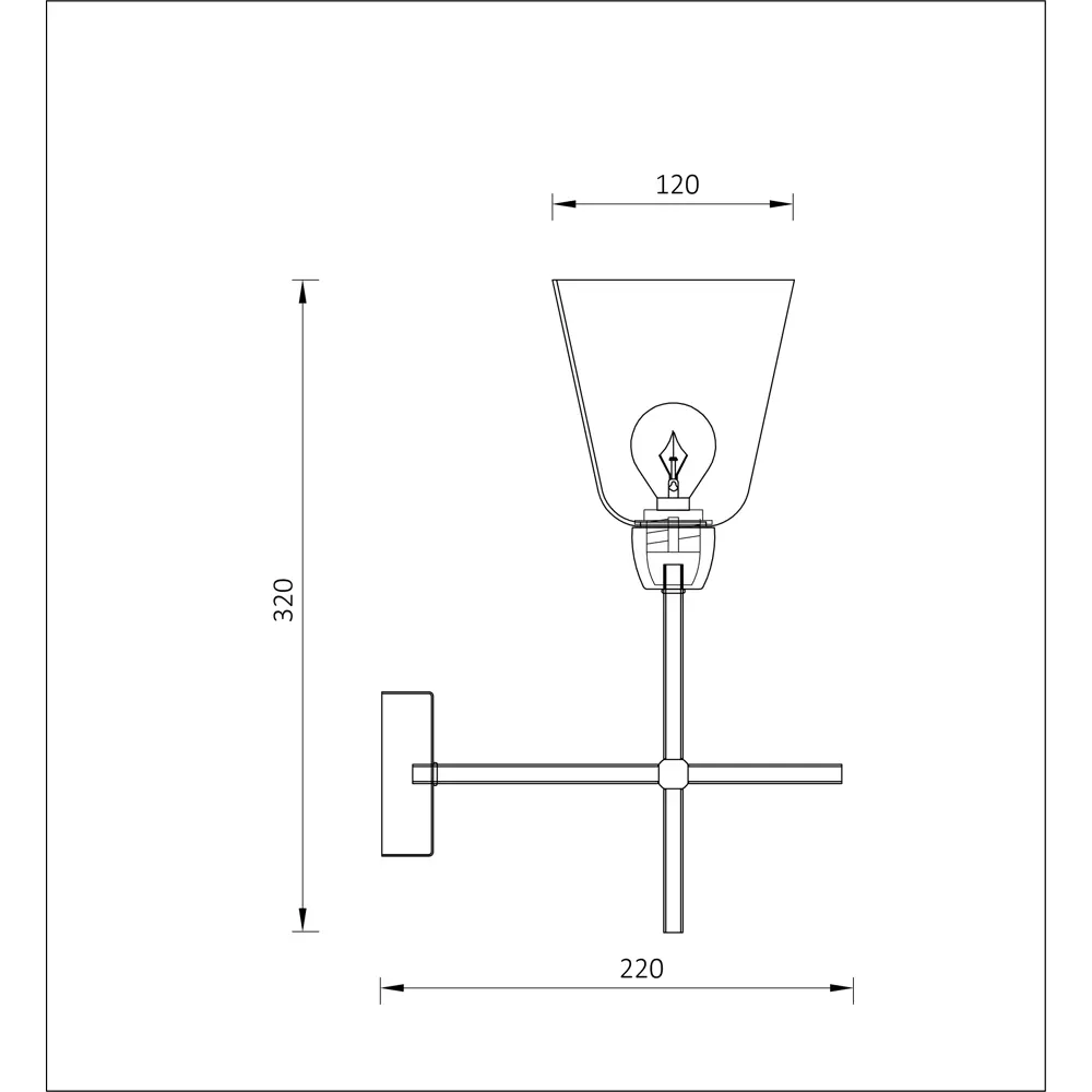 Бра «Egoisto» 10161/1А 1хЕ14х40 Вт цвет античная бронза Escada STLM-2128779 - Вид №6