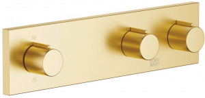 36337980-28 Вентиль для скрытого монтажа с 2 вентилями с переключателем для настенного монтажа - латунь сатинированная Dornbracht Symetrics