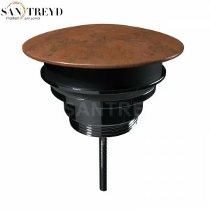 923383 Донный клапан клик-клак всегда открытый с накладкой из керамики 1”1/4.