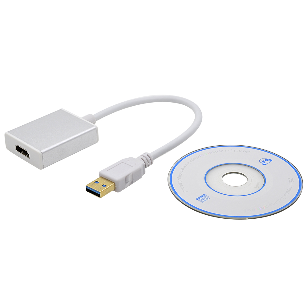 GCR-U32HD2 конвертер-переходник usb 3.0 am -> hdmi 19f серия greenline Greenconnect Santreyd  - Вид №2