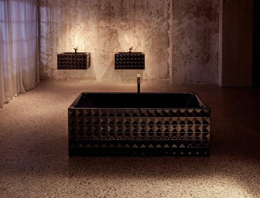 Bette Прямоугольный настенный умывальник из эмалированной стали Betteloft ornament A230 swv4a - Вид №2