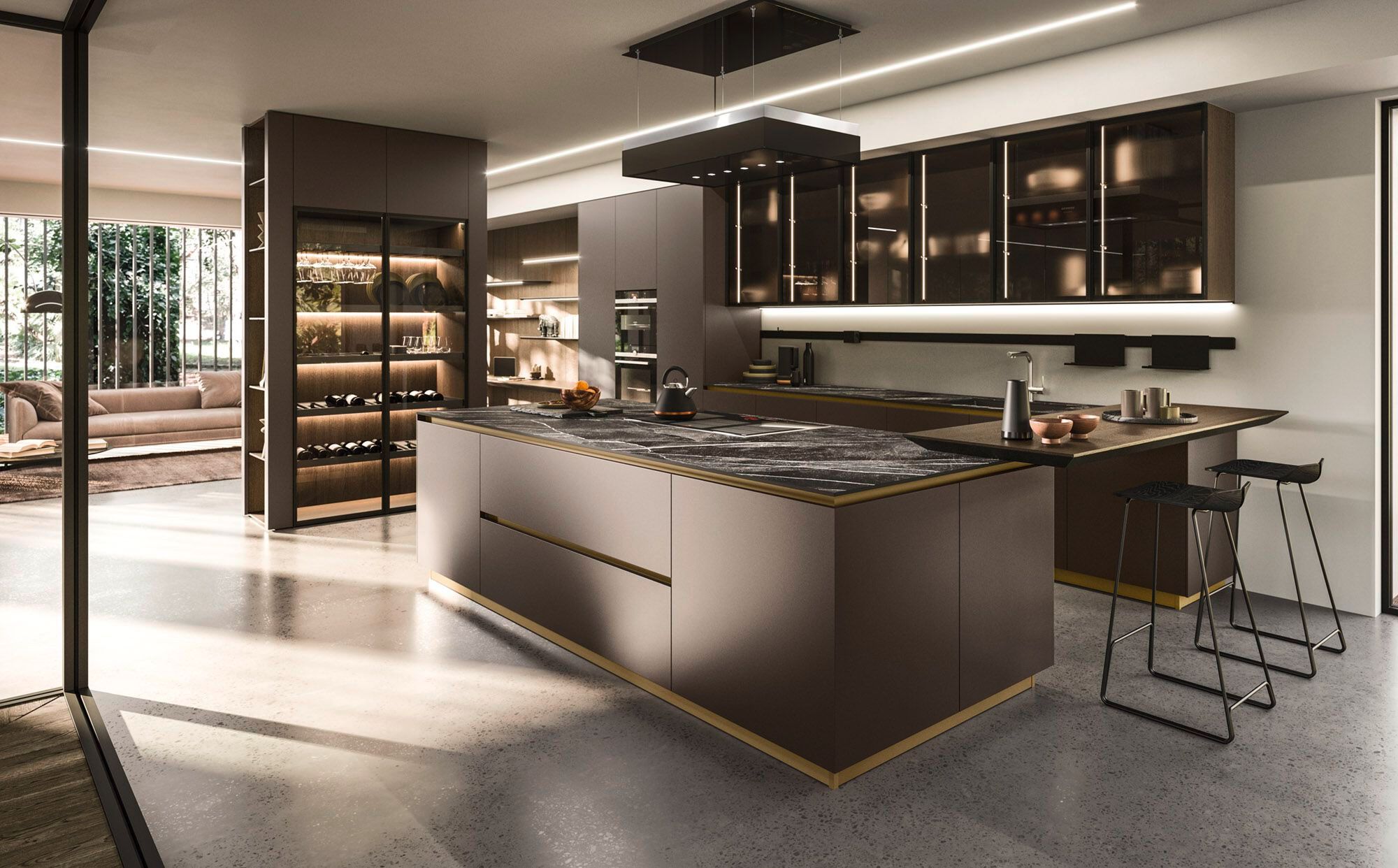 Встроенная кухня с островом Arrital Ak_Project ARCH-00061127 - Вид №2