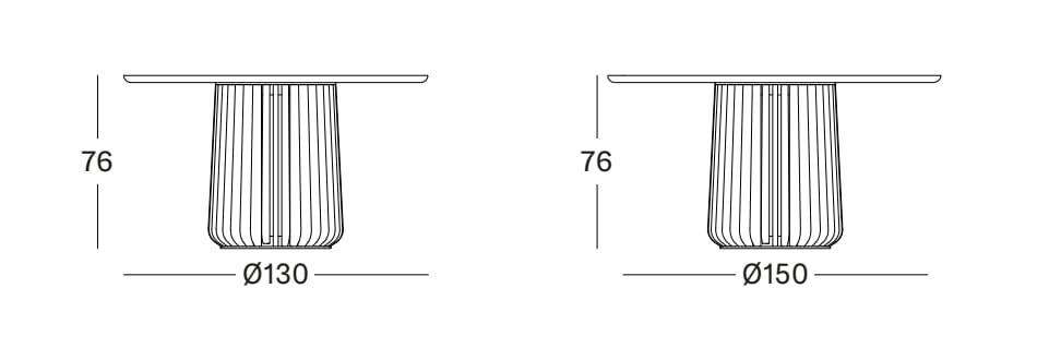 Круглый дубовый стол Vincent sheppard MARU ARCH-00080030 - Вид №3