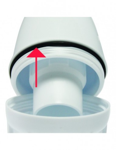 780500 001 00  Соединительная трубка для мойки с 2 чашами, двухкомпонентная, Д. 40 мм, NF, двухкомпонентная Valentin Белый  - Вид №3