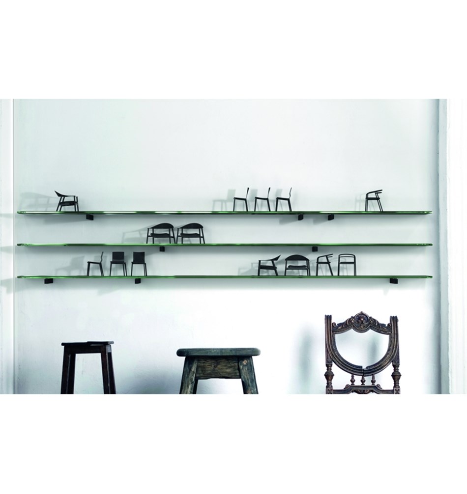 FROST Полкодержатель 4, 20см » 2 шт. чернить цинк / латунь Черный Q300520075  - Вид №3