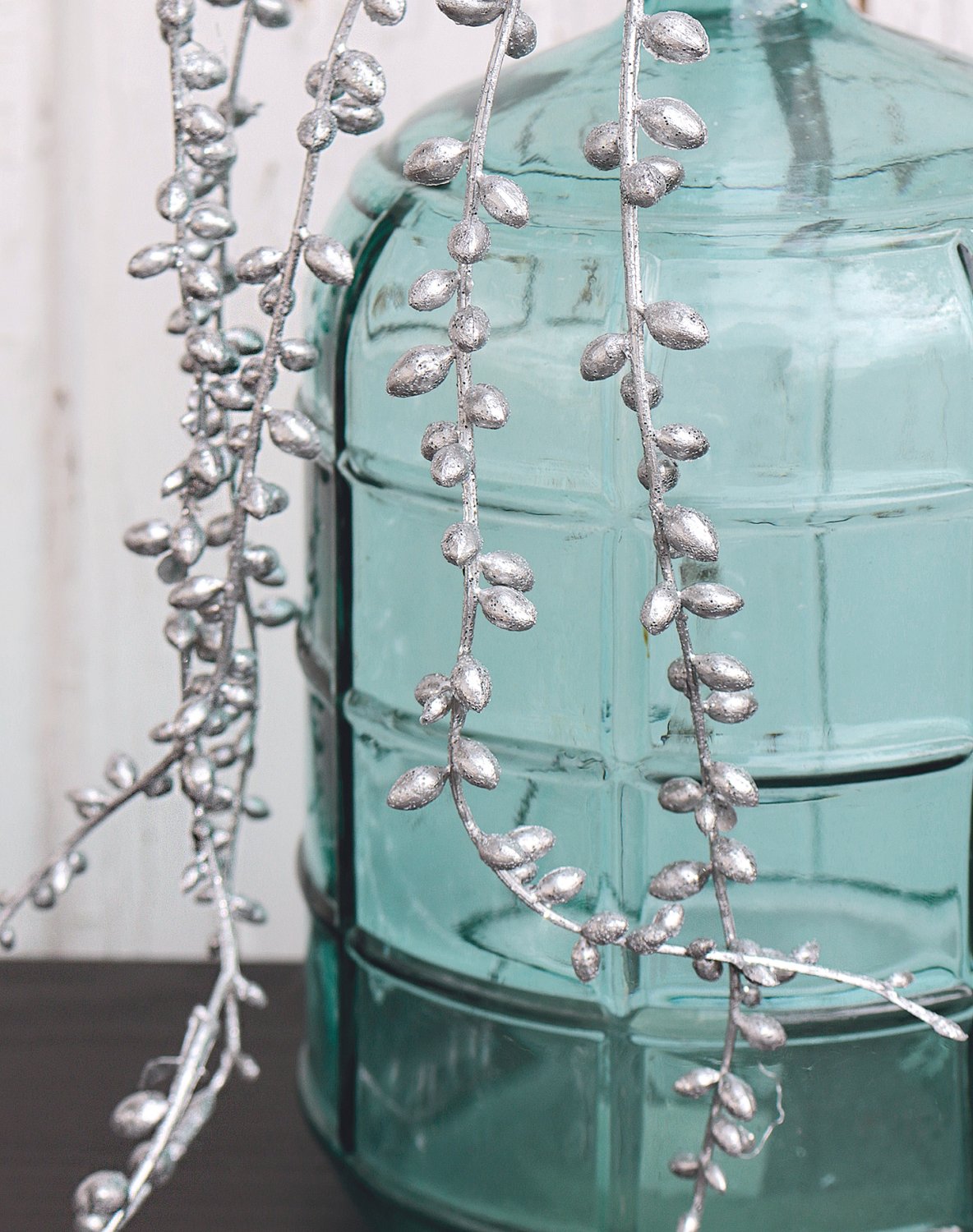 1076 996 a3 Искусственная гирлянда, 73 см, серебро H-andreas  - Вид №3