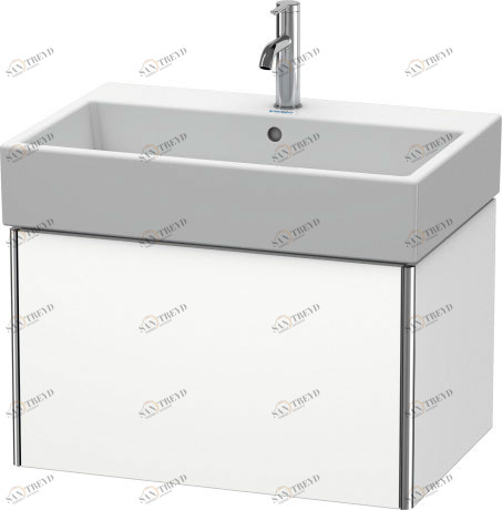 XS409401818 XSquare Тумбочка подвесная Белый матовый, декор Duravit