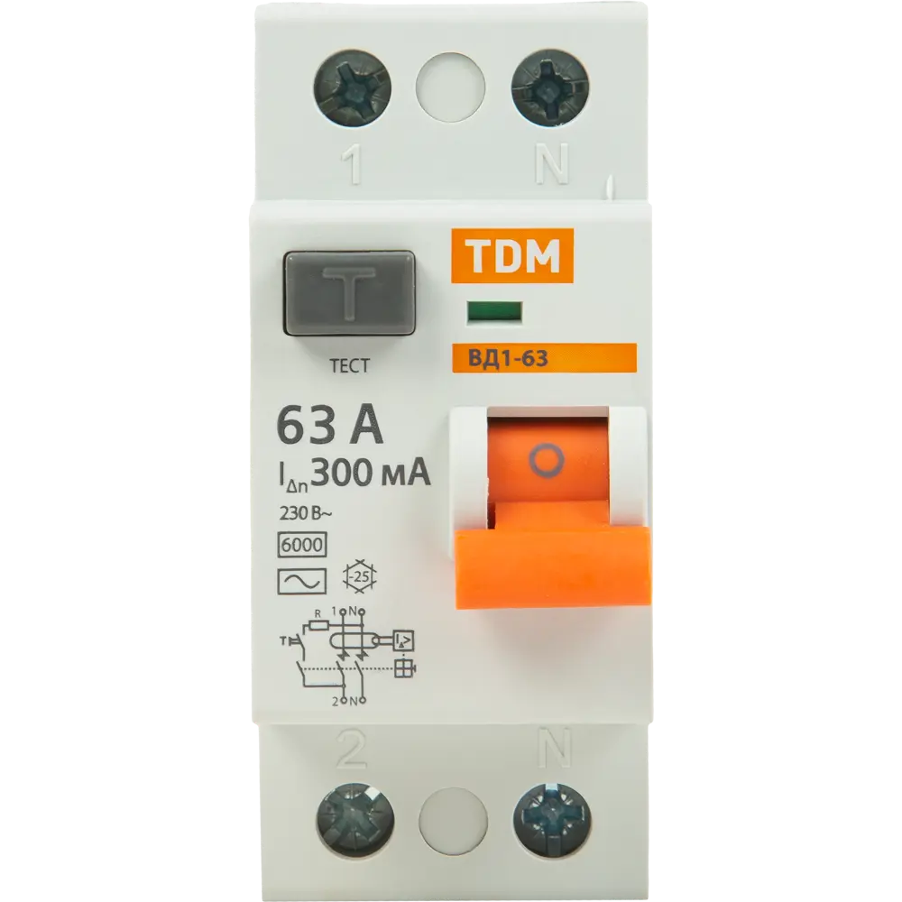 УЗО TDM Electric ВД1-63 - защита от перепадов напряжения с индикацией 84399432 STLM-0049216 - Вид №1