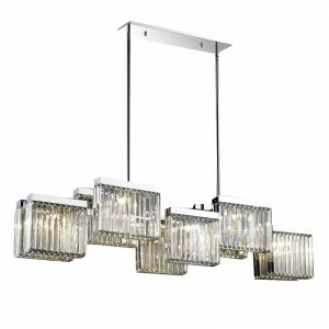 Люстра хрустальная 138х145 см хром Broadway EP68031L-10 DELIGHT COLLECTION ДИЗАЙНЕРСКИЕ 00-3883070 Прозрачный;хром