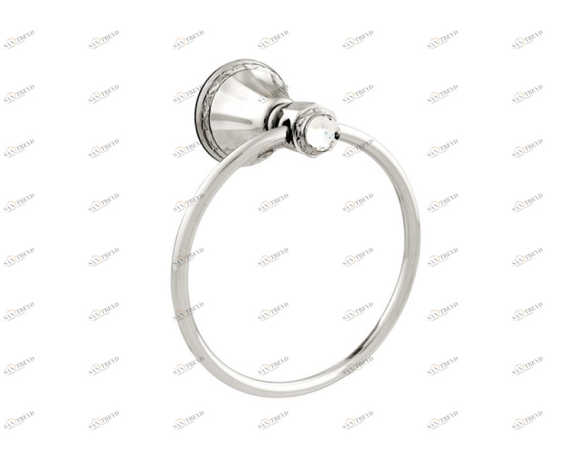 058273.000.01 Кольцо для полотенца диаметром 165 мм с кристаллами сваровски Золото 24К Mestre Adriatica