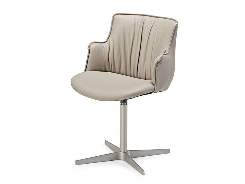 Кожаный поворотный мягкий стул Cattelan italia Rihanna ARCH-00134746