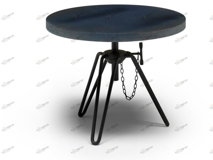 Moroso Круглый сервировочный стол из стали и дерева Overdyed sun-id-1374486