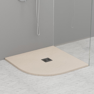 704565 Душевой поддон из минерального литья КРЕМОВЫЙ МАТОВЫЙ в комплекте с сифоном, Kerasan DOCCIA Италия