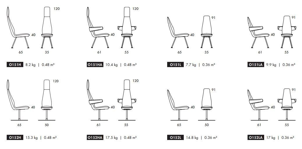 Стул из ткани с высокой спинкой Bla Station POPPE ARCH-00127269 - Вид №9