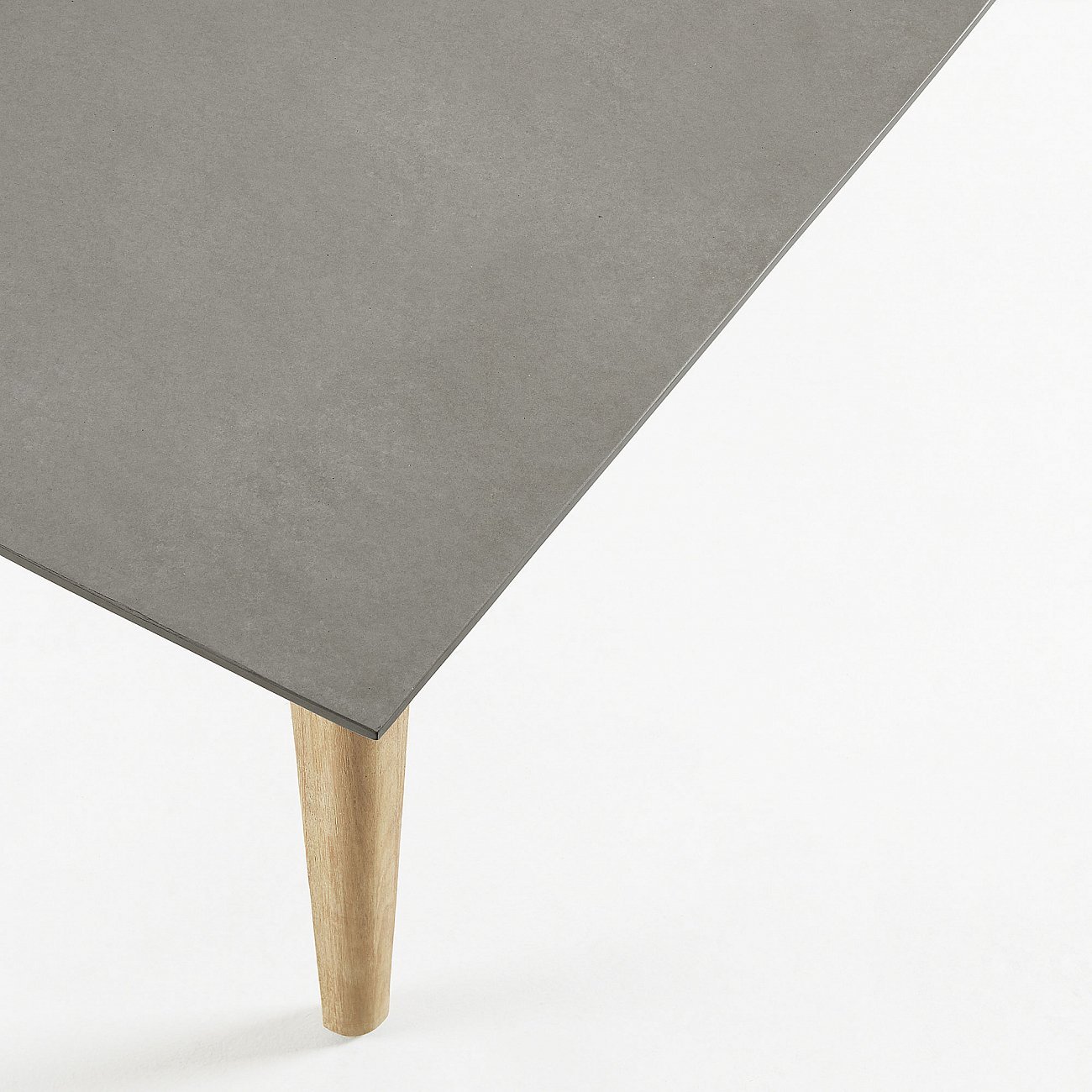 Обеденный стол с полицементной столешницей серый Khloe от La Forma LA FORMA KHLOE 00-3864727 Серый  - Вид №2