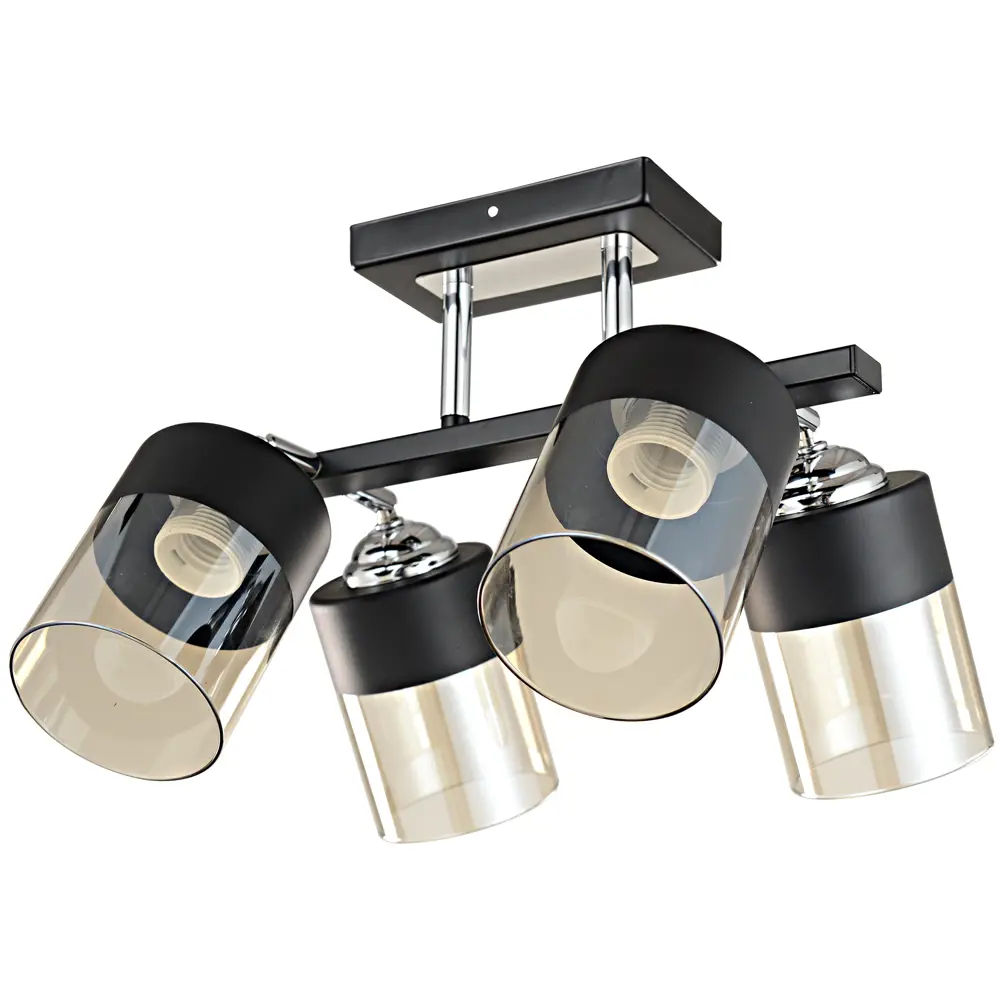 Люстра потолочная KREAFORTA Vereya 4 ламп цвет черный 89420916 STLM-2118165  - Вид №4