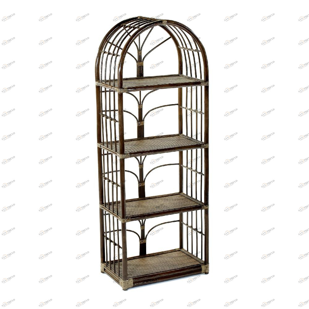 Этажерка темно-коричневая 160х36 см Look-1 ЭКО ДИЗАЙН CLASSIC RATTAN 129529 Бежевый;коричневый 