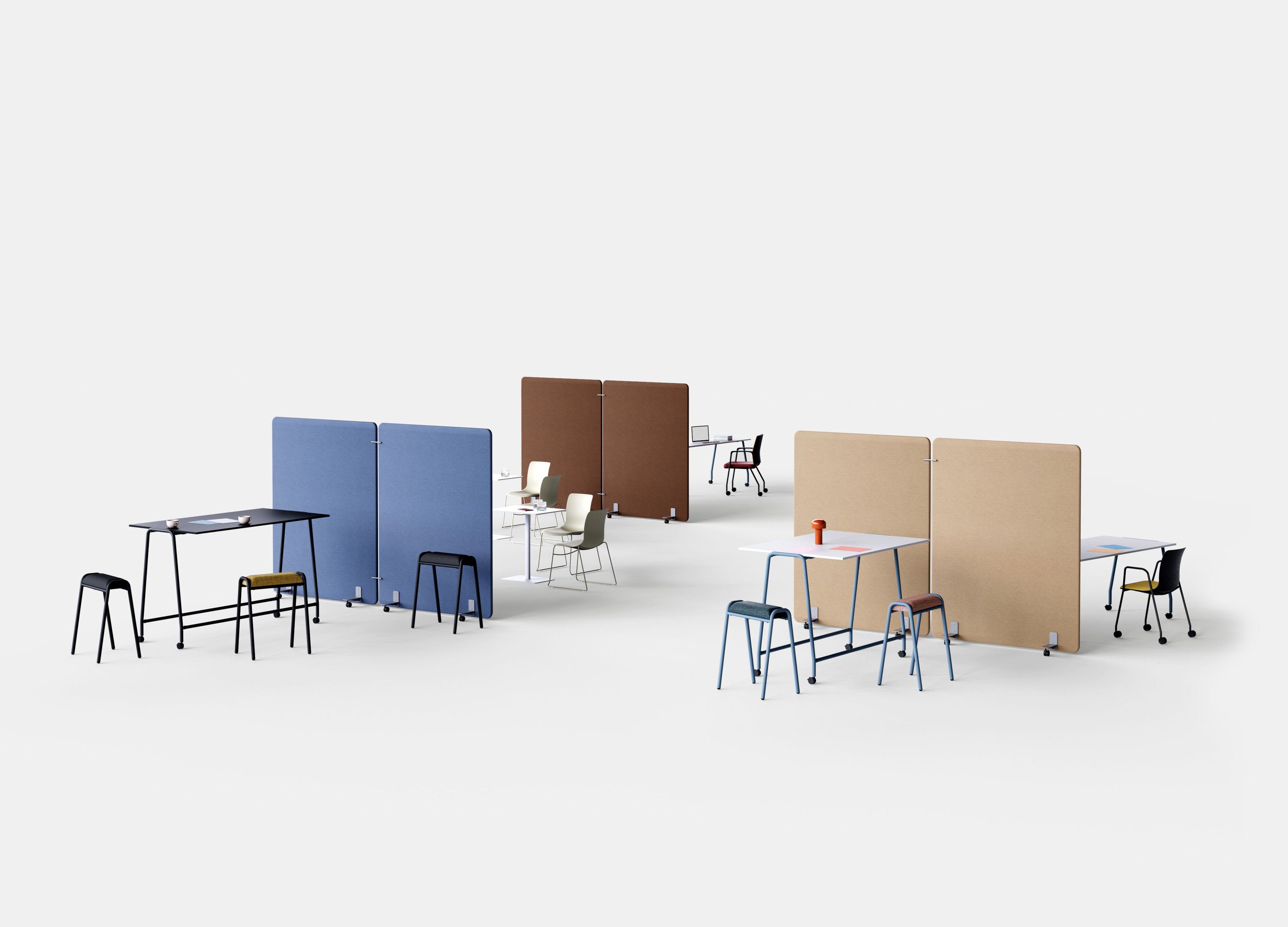 Высокий деревянный стол для совещаний с колесами IBEBI Boss ARCH-00023742 - Вид №3