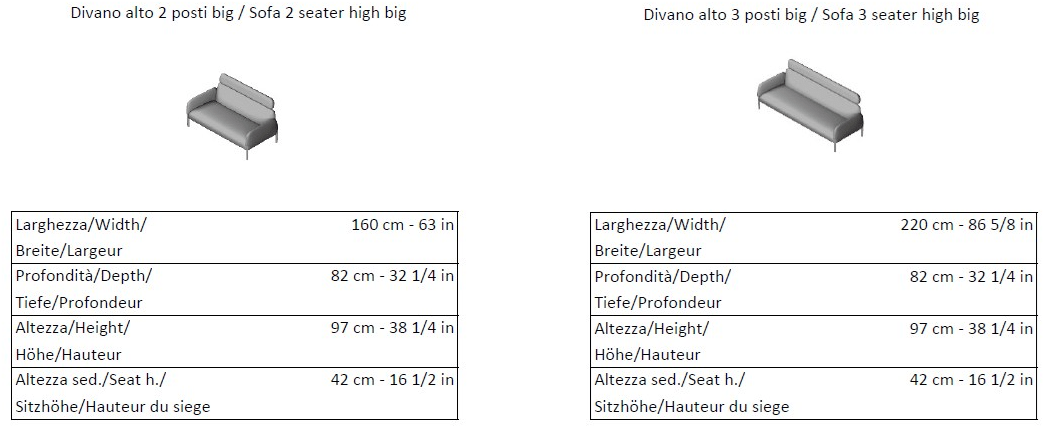 La Cividina Диван из ткани с высокой спинкой Join sun-id-1485989 - Вид №2