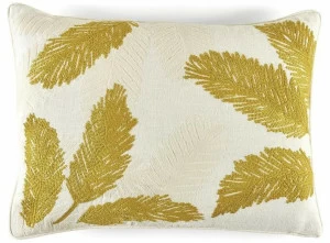 Élitis Прямоугольная льняная подушка с рисунком