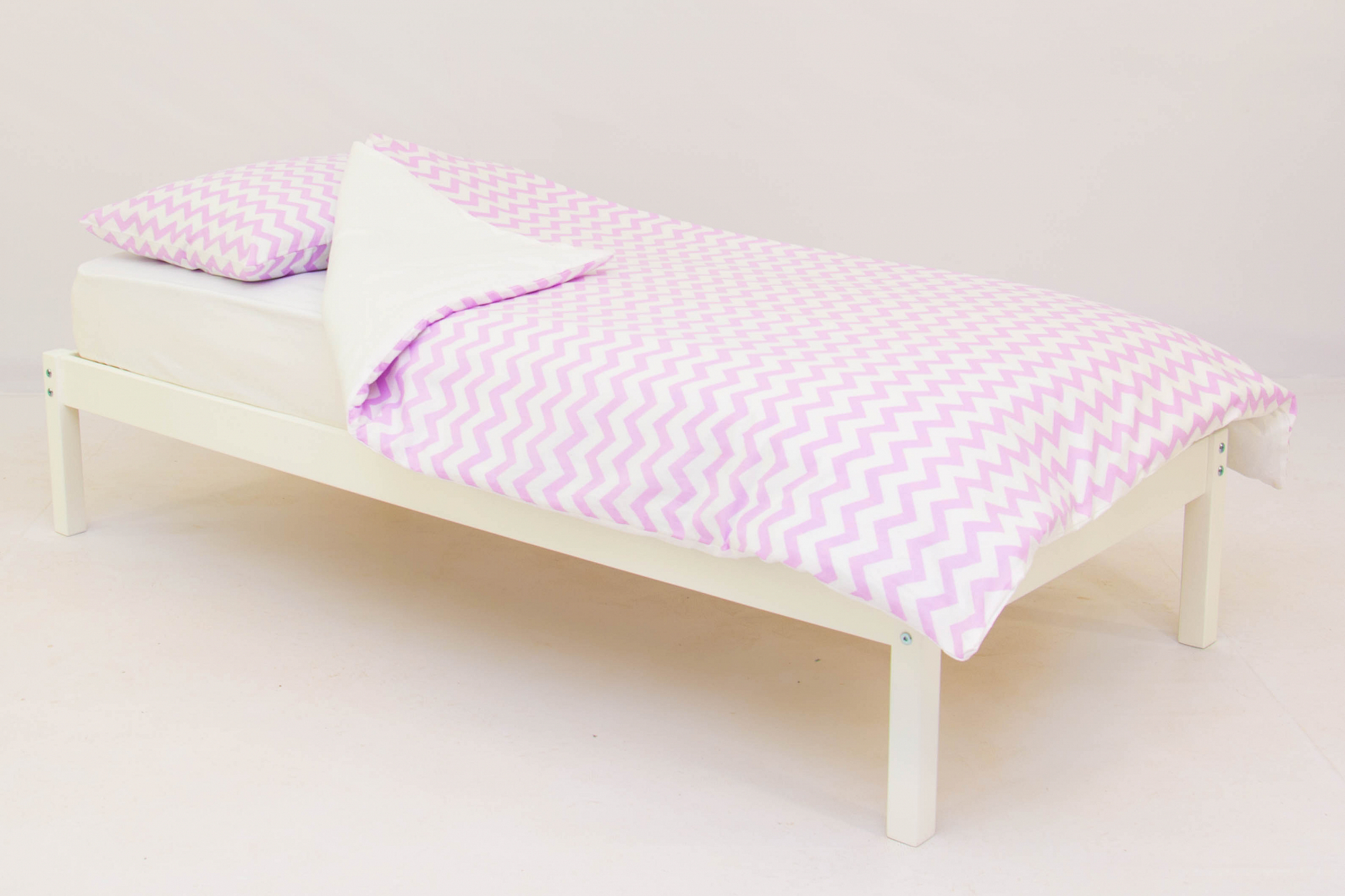 Детское постельное белье "Зигзаги" лаванда БЕЛЬМАРКО  327402 Розовый Santreyd  - Вид №1